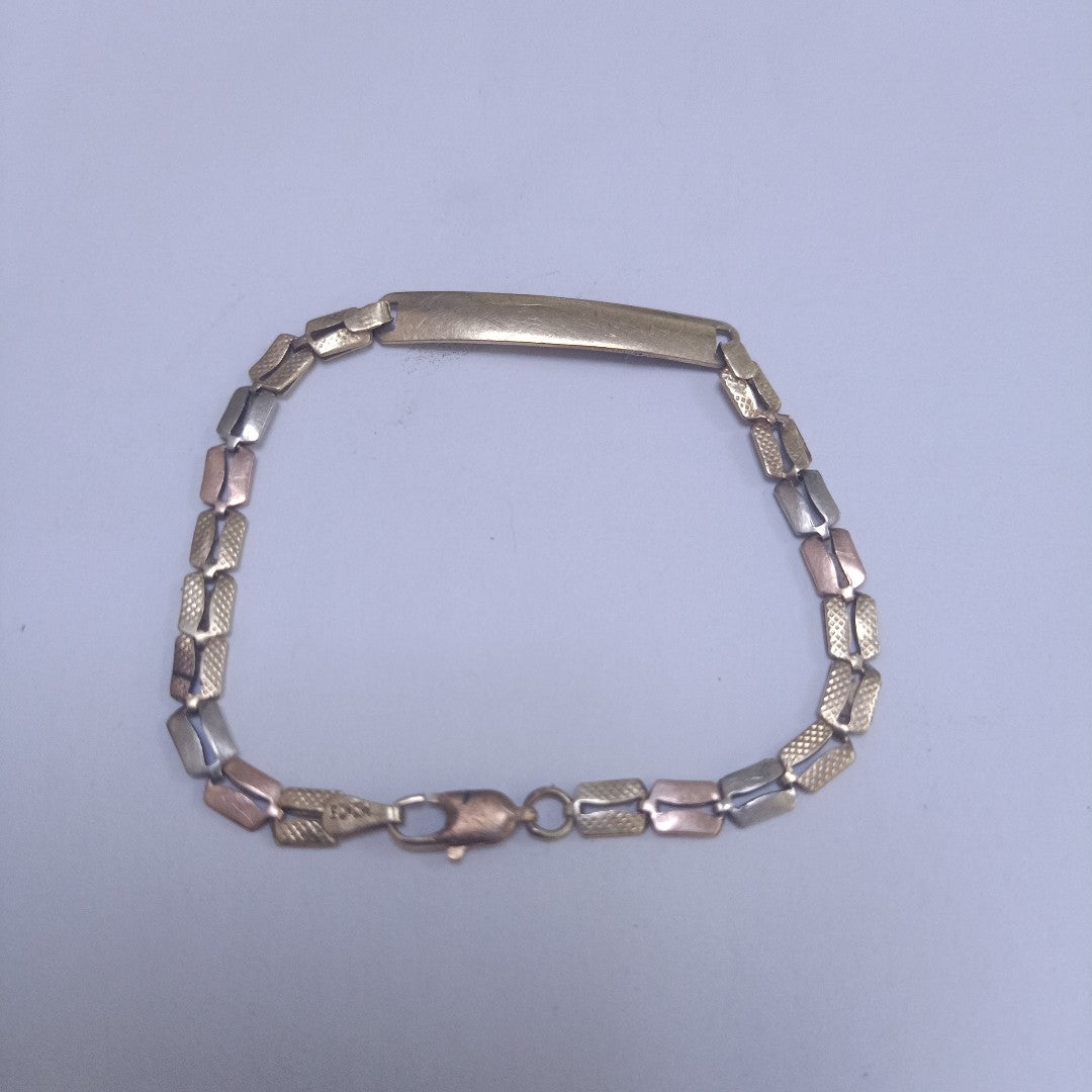ESCLAVA ORO COMBINADO 14 K 4.6 GRMS (SEMINUEVO)