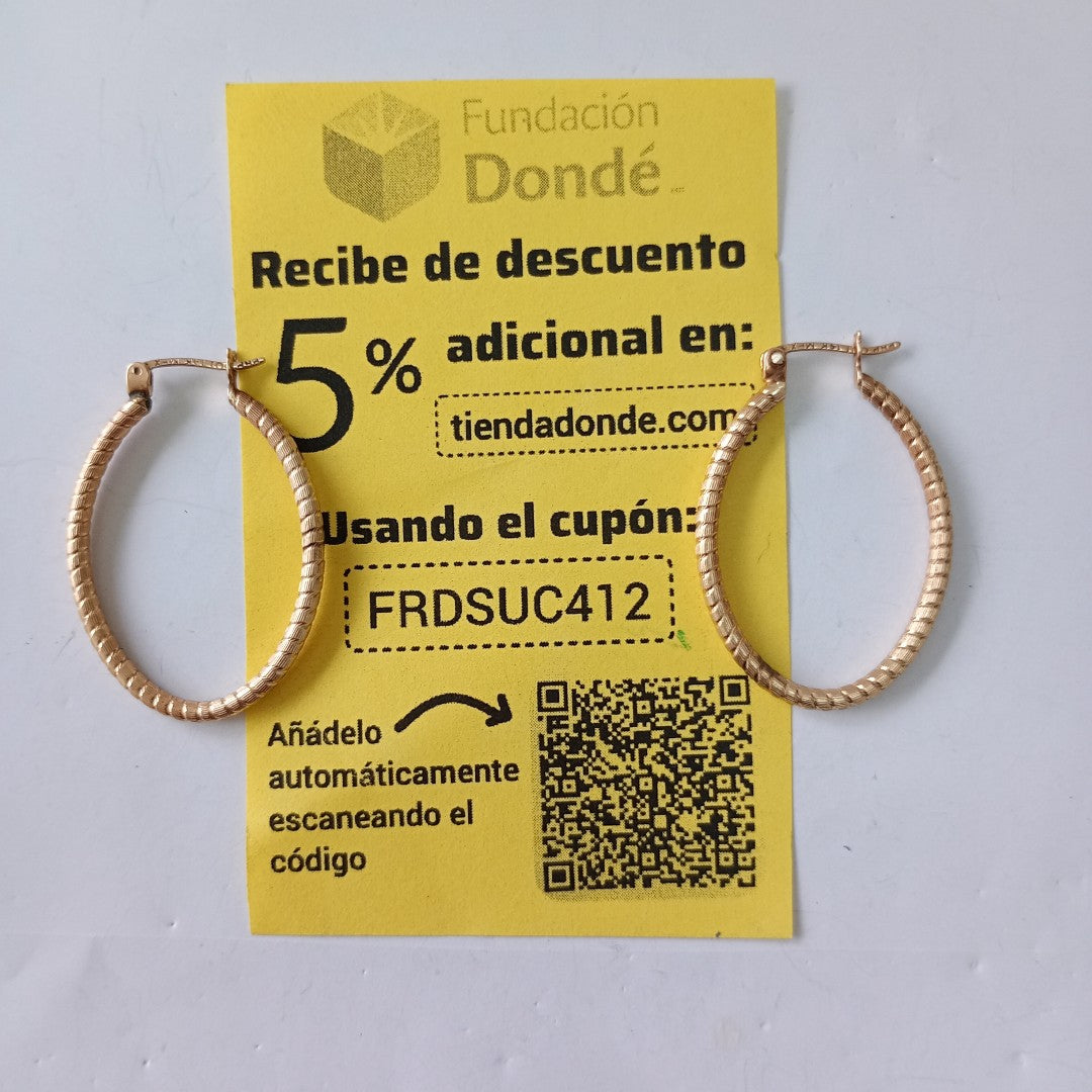 ARRACADAS PAR ORO 10 K 3,40 GRMS (SEMINUEVO)