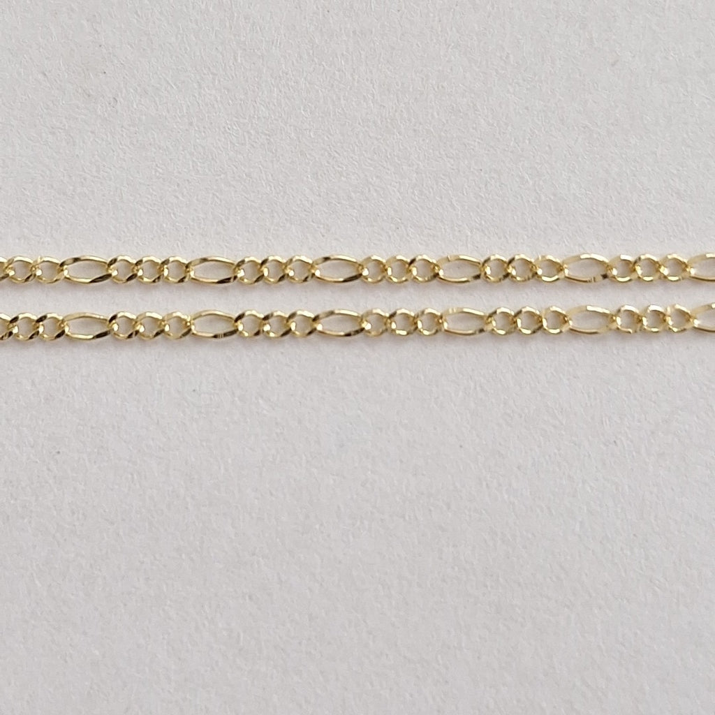 CADENAS TEJIDO 3X1 ORO 10K 60 CM 1.5 GR (NUEVO)