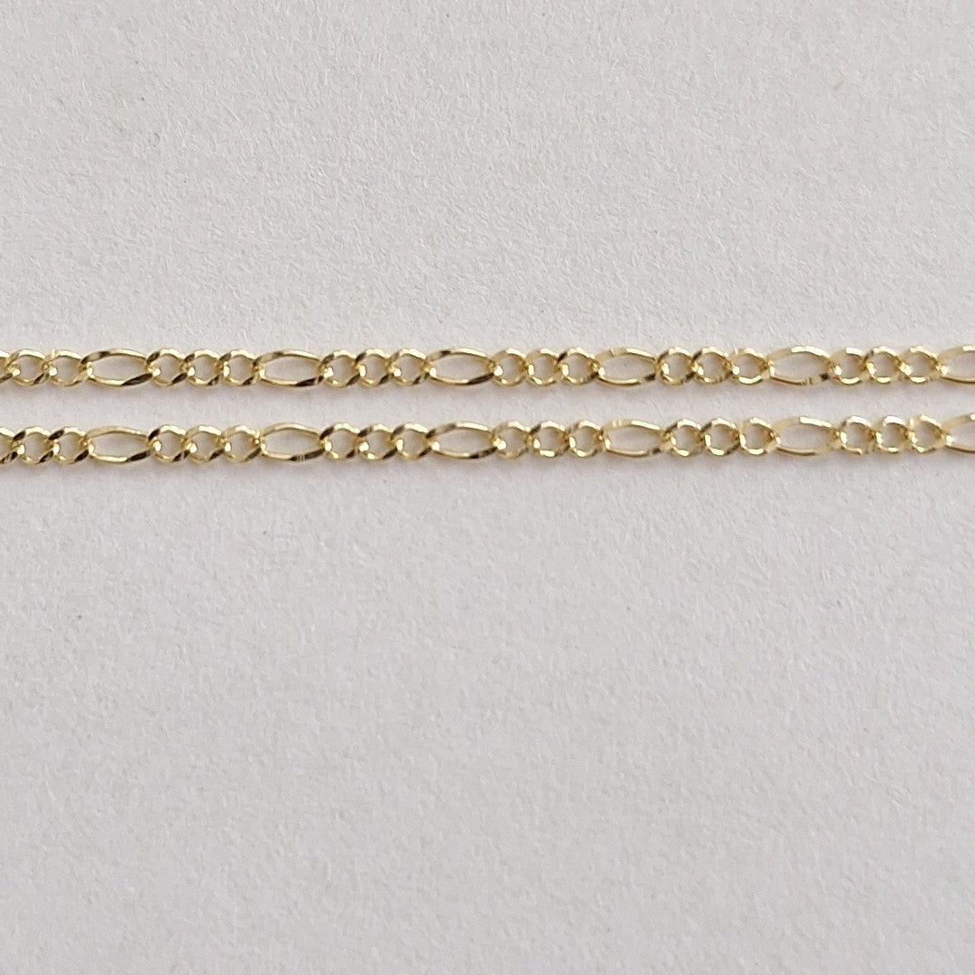 CADENAS TEJIDO 3X1 ORO 10K 60 CM 1.5 GR (NUEVO)
