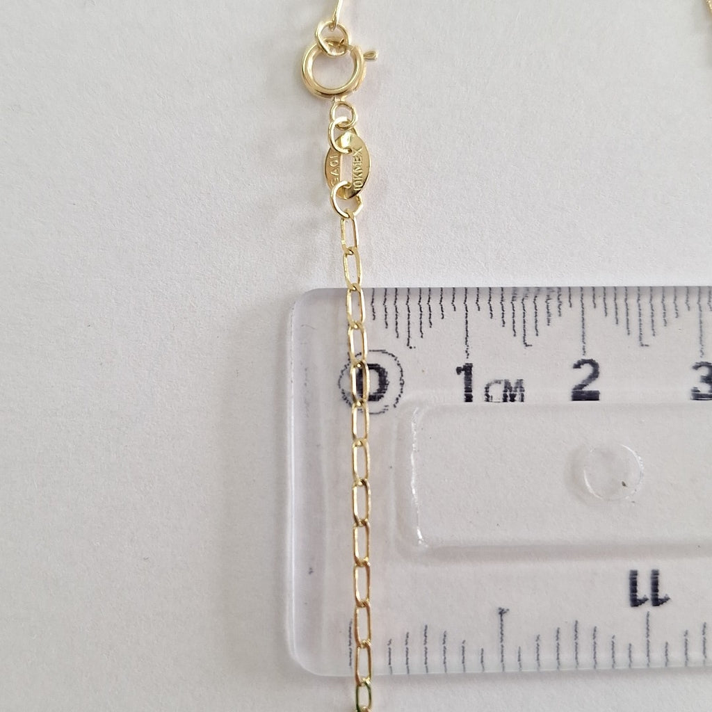 CADENAS TEJIDO ESLABONES ORO 10K 55 CM 1.9 GR (NUEVO)