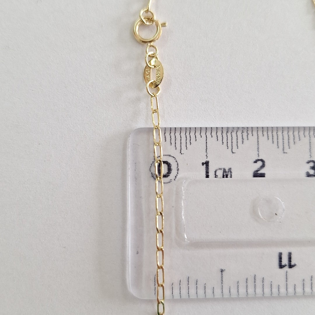 CADENAS TEJIDO ESLABONES ORO 10K 55 CM 1.9 GR (NUEVO)