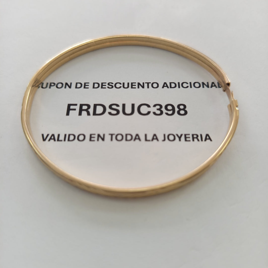 PULSERA RIGIDA ORO 10 K 4.5 GRMS (SEMINUEVO)
