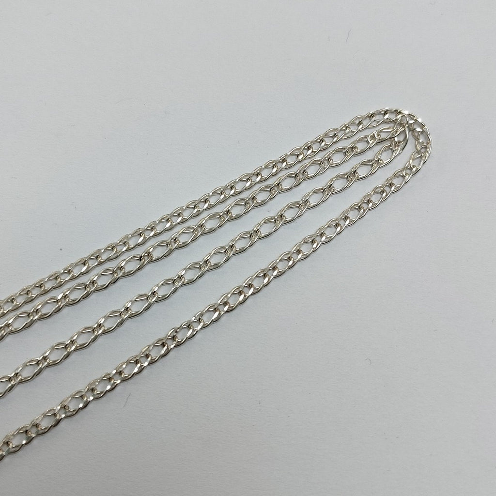 CADENA TEJIDO ESLABONES PLATA .925 50 CM 3.5 GR (NUEVO)