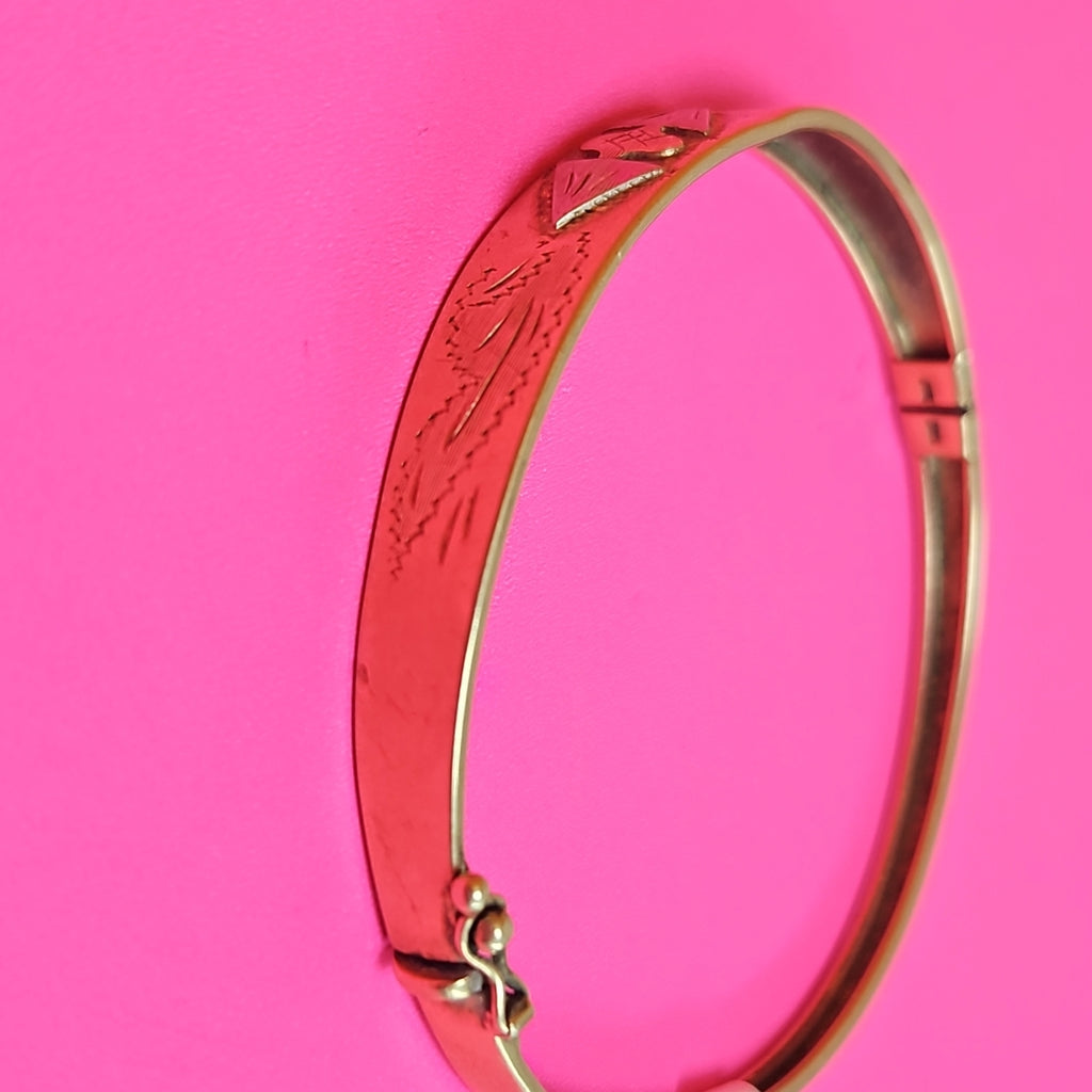 PULSERA RIGIDA ORO 14 K 9,20 GRMS (SEMINUEVO)