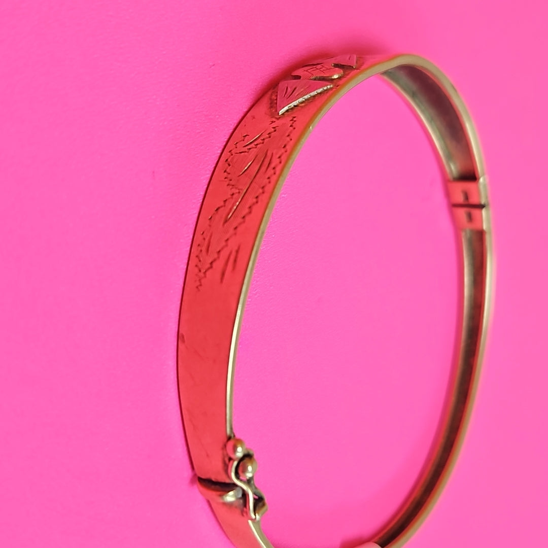 PULSERA RIGIDA ORO 14 K 9,20 GRMS (SEMINUEVO)