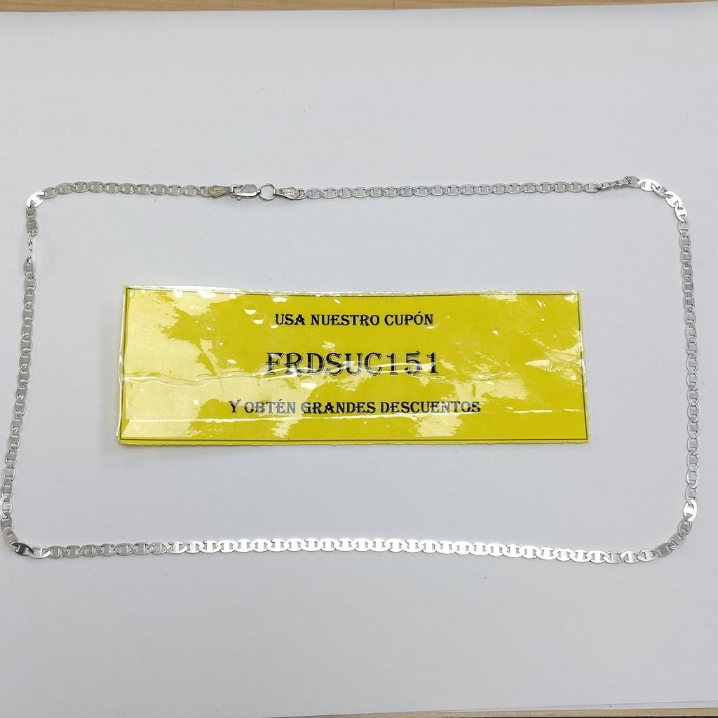 CADENA TEJIDO GUCHI PLATA .925 60 CM 9.2 GR (NUEVO)