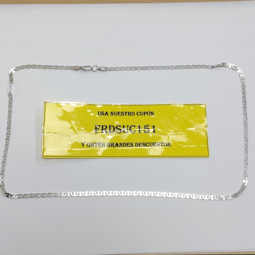 CADENA TEJIDO GUCHI PLATA .925 60 CM 9.2 GR (NUEVO)