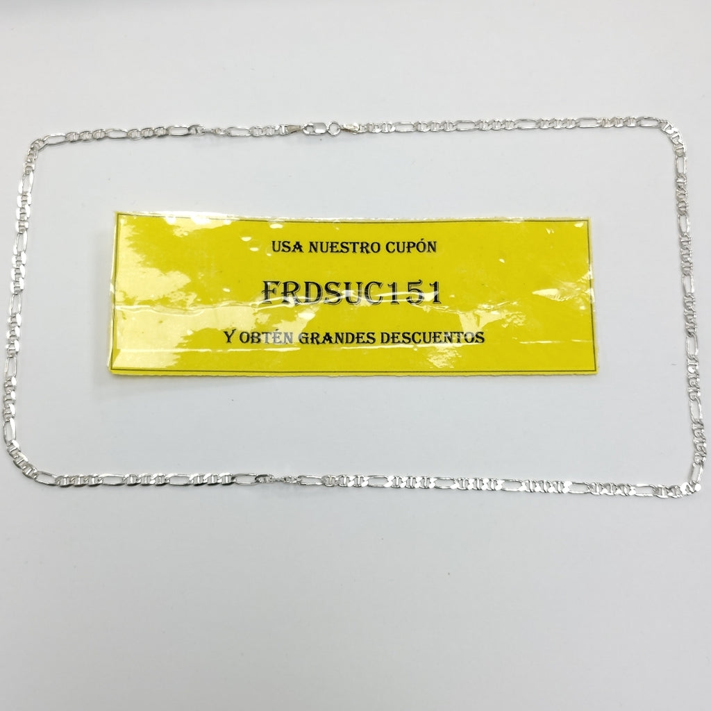 CADENA TEJIDO MARINERO PLATA .925 55 CM 7.8 GR (NUEVO)