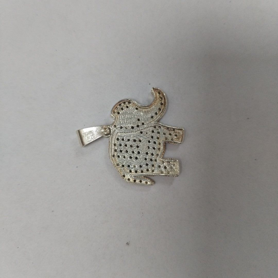DIJE ELEFANTE C/CIRCONIAS PLATA .925 5.3 GR (NUEVO)