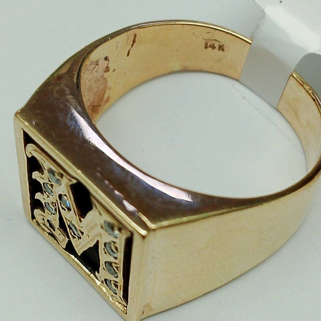 ANILLO ORO 14 K 13.3 GRMS (SEMINUEVO)