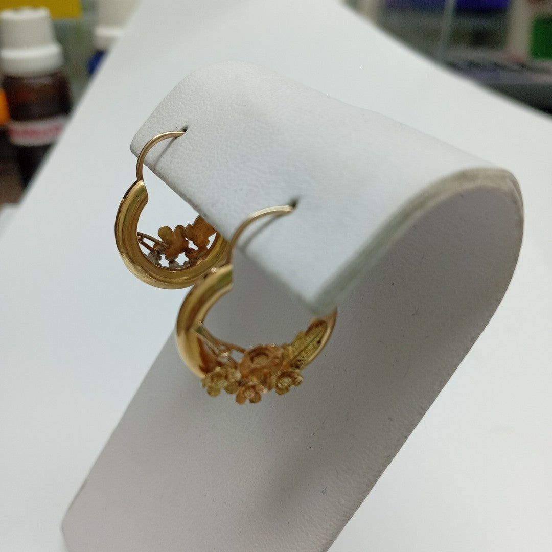 ARRACADAS PAR ORO 18 K 6.3 GRMS (SEMINUEVO)