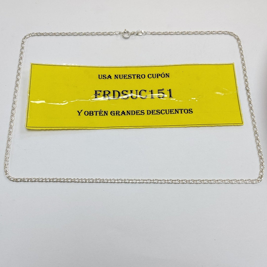 CADENA TEJIDO ESLABONES PLATA .925 50 CM 3.5 GR (NUEVO)