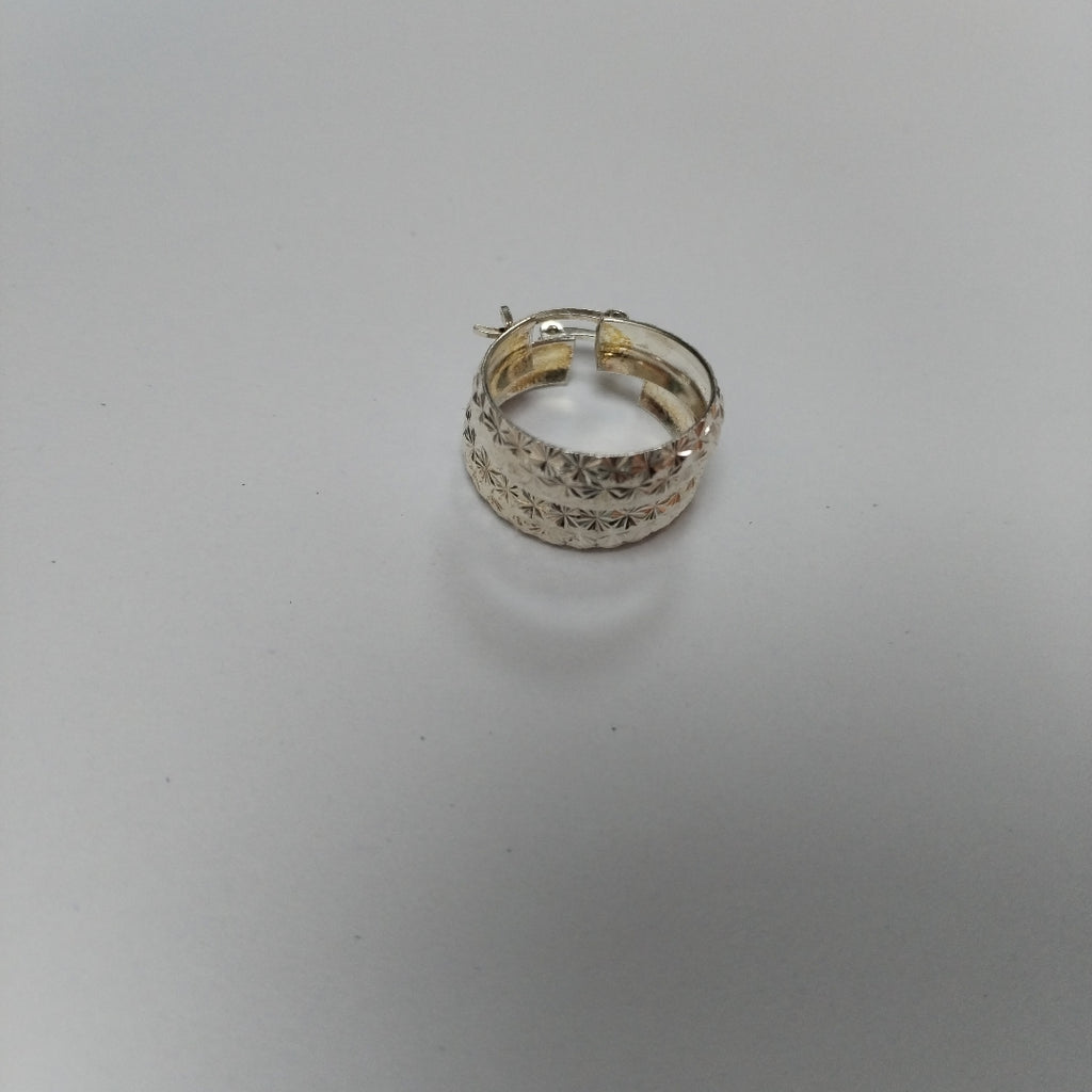 PAR ARRACADAS FACETADAS PLATA .925 3.5 GR (NUEVO)