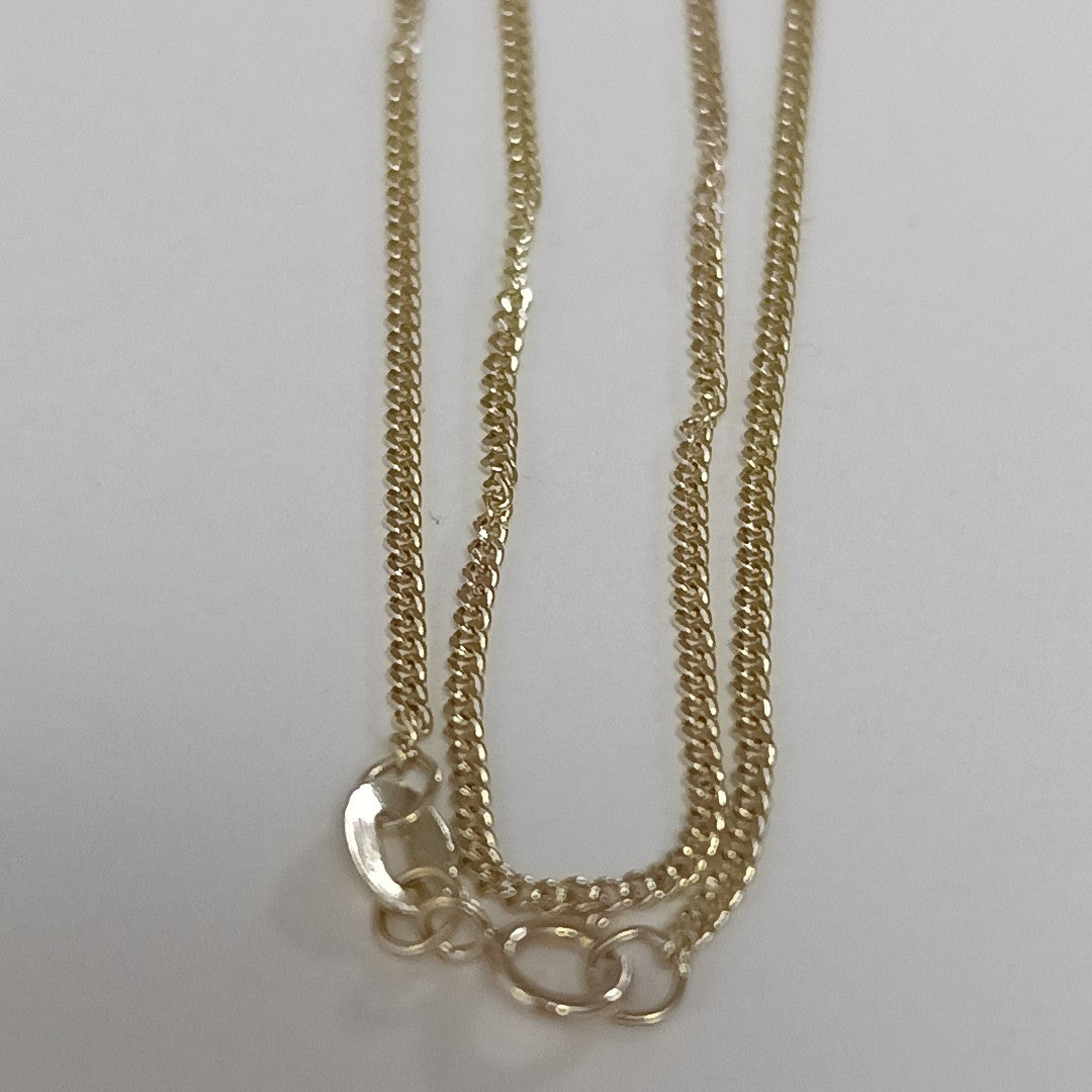 CADENAS TEJIDO BARBADA ORO 10K 50 CM 2.7 GR (NUEVO)