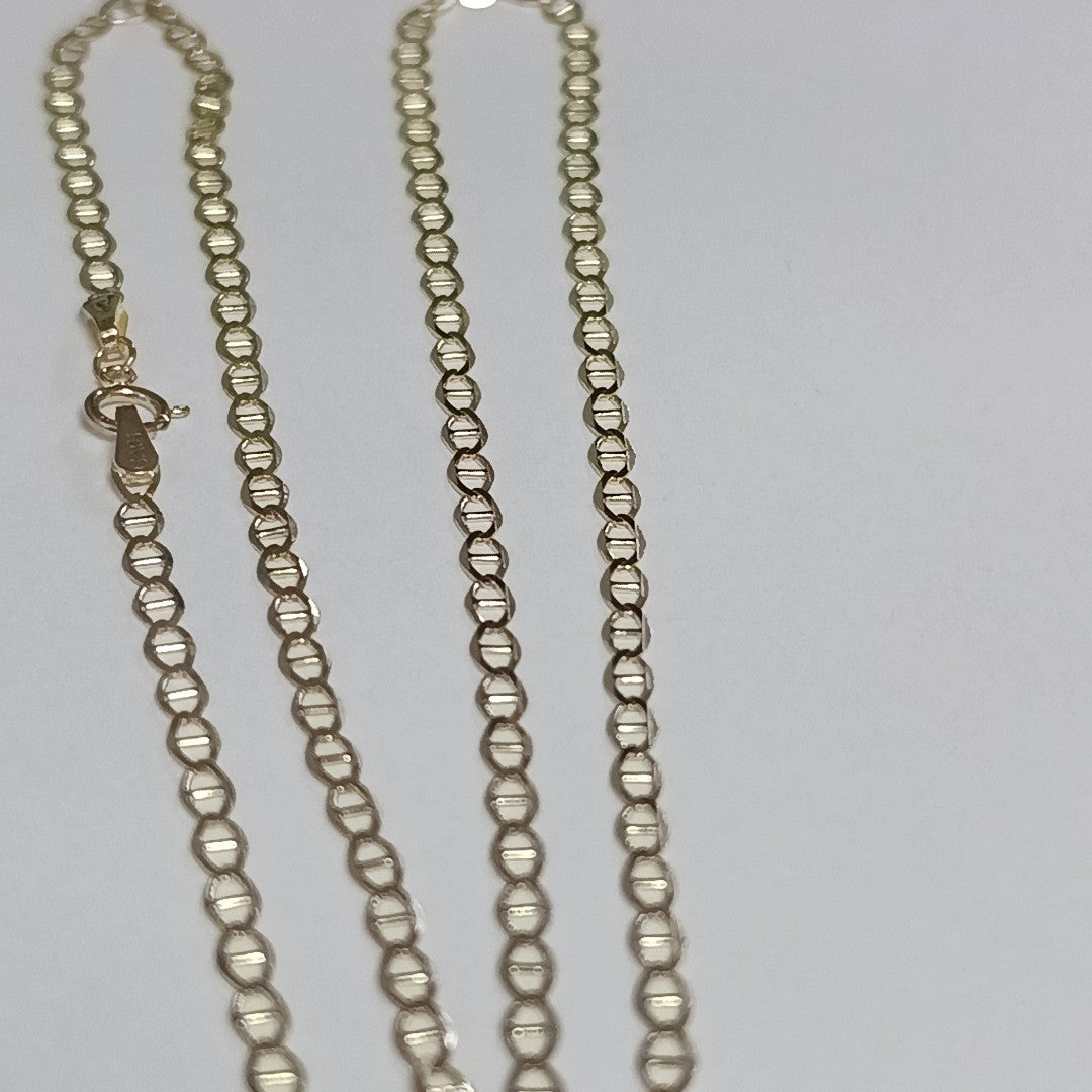 CADENAS TEJIDO GUCHI ORO 10K 55 CM 4 GR (NUEVO)