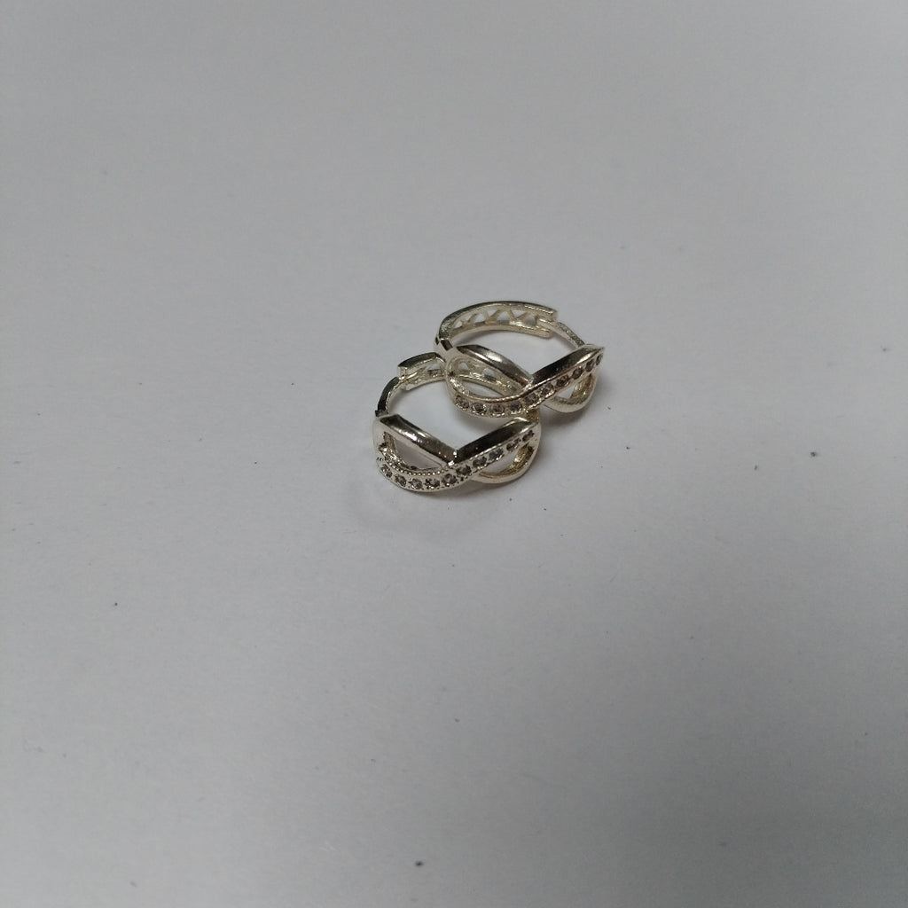 HUGGIES INFINITO CIRCONIAS PLATA .925 2.4 GR (NUEVO)