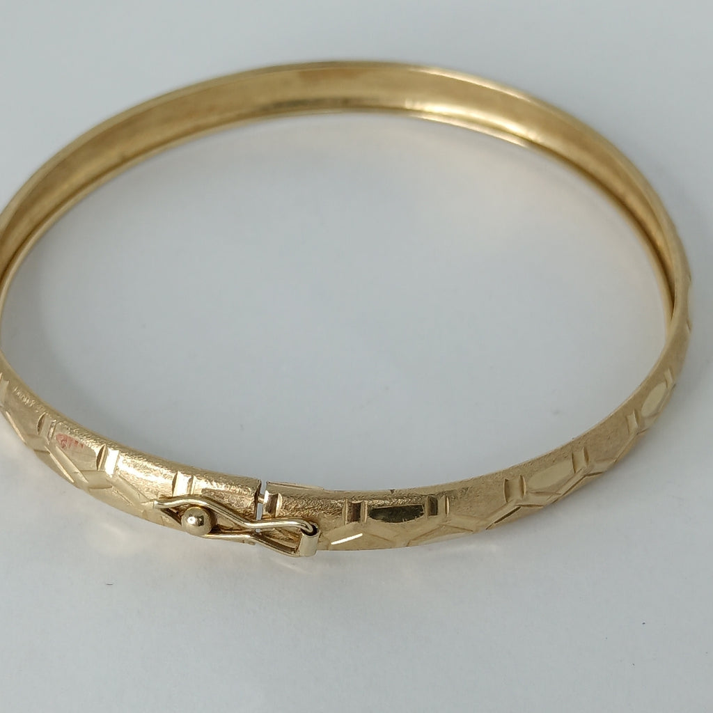 PULSERA RIGIDA ORO 14 K 6.9 GRMS (SEMINUEVO)