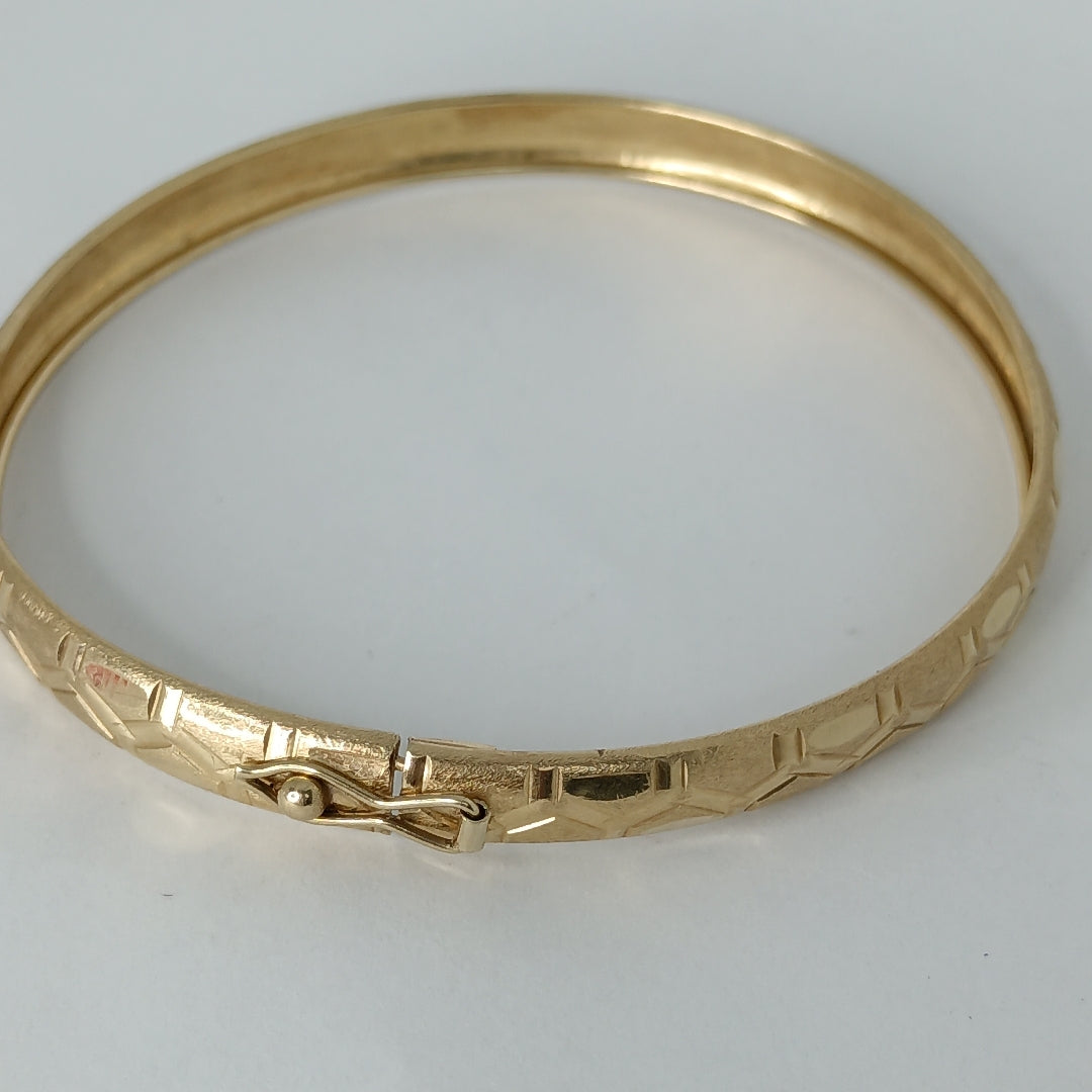 PULSERA RIGIDA ORO 14 K 6.9 GRMS (SEMINUEVO)