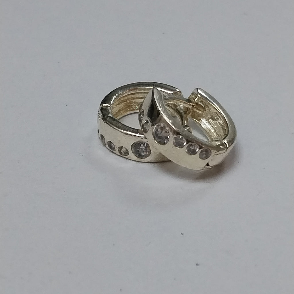 ARRACADAS C/CIRCONIAS PLATA .925 2.5 GR (NUEVO)
