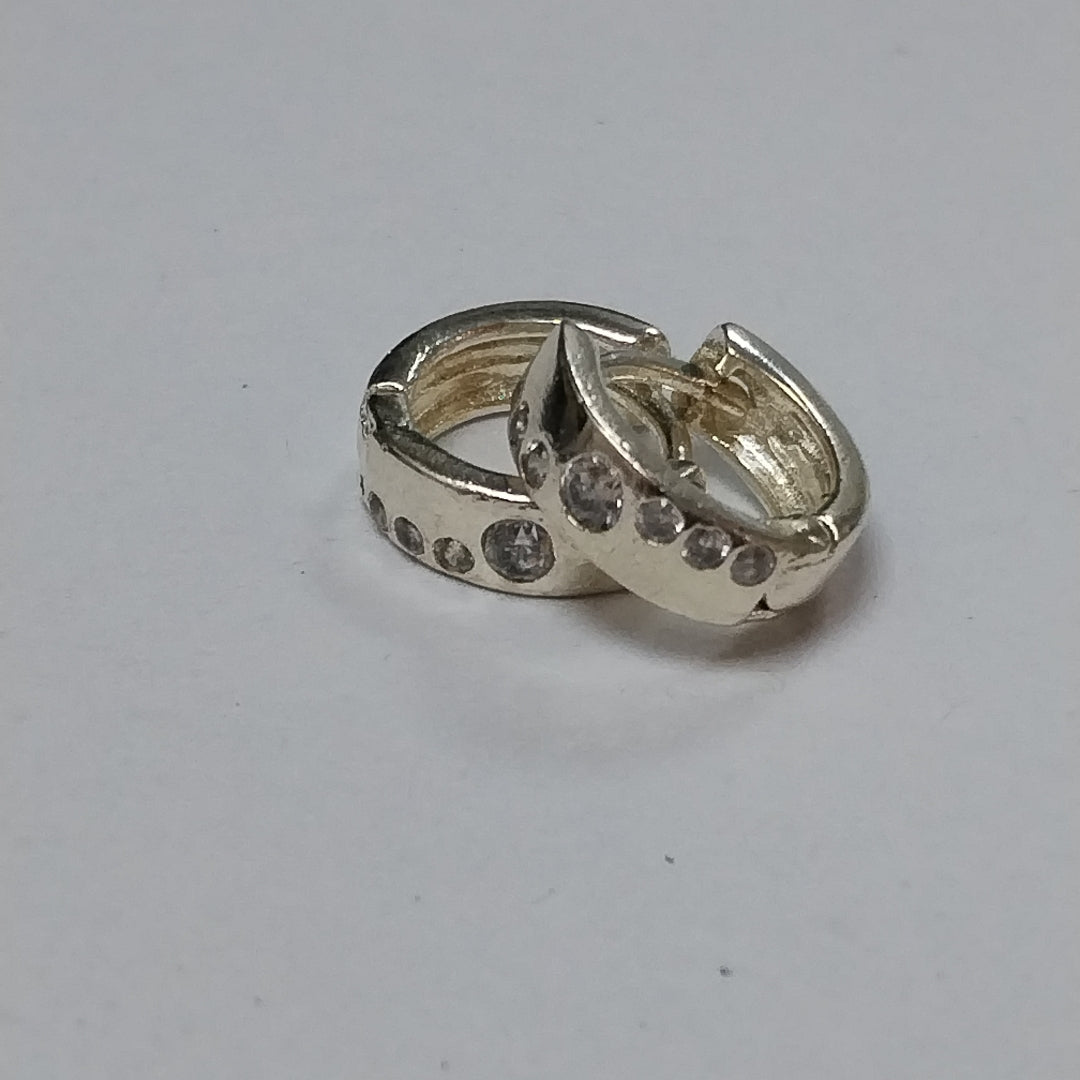 ARRACADAS C/CIRCONIAS PLATA .925 2.5 GR (NUEVO)