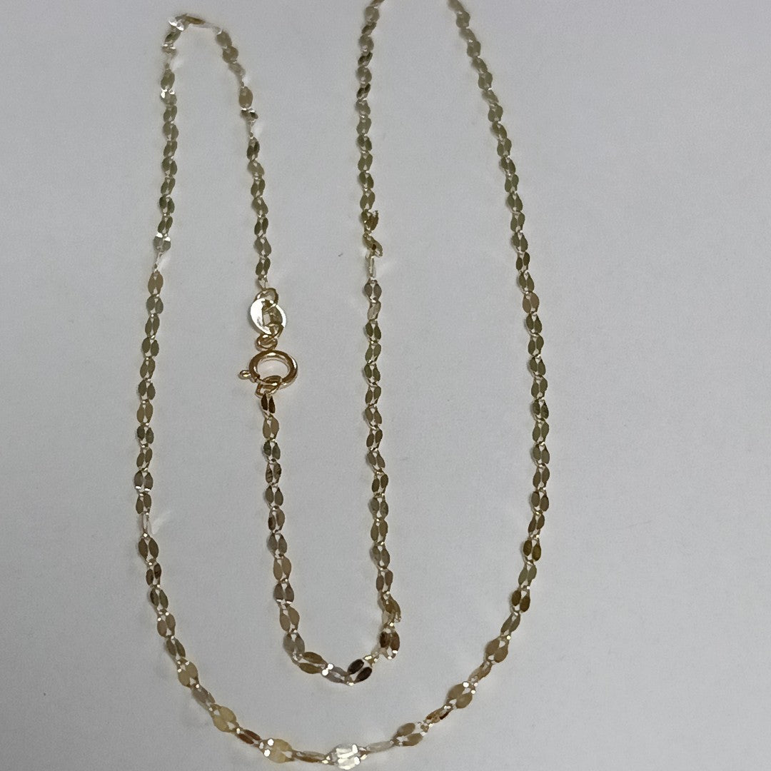 CADENAS TEJIDO ESPECIAL ORO 10K 50 CM 1 GR (NUEVO)