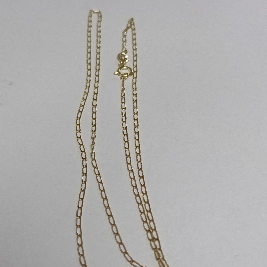 CADENAS TEJIDO ESLABONES ORO 10K 55 CM 1.9 GR (NUEVO)