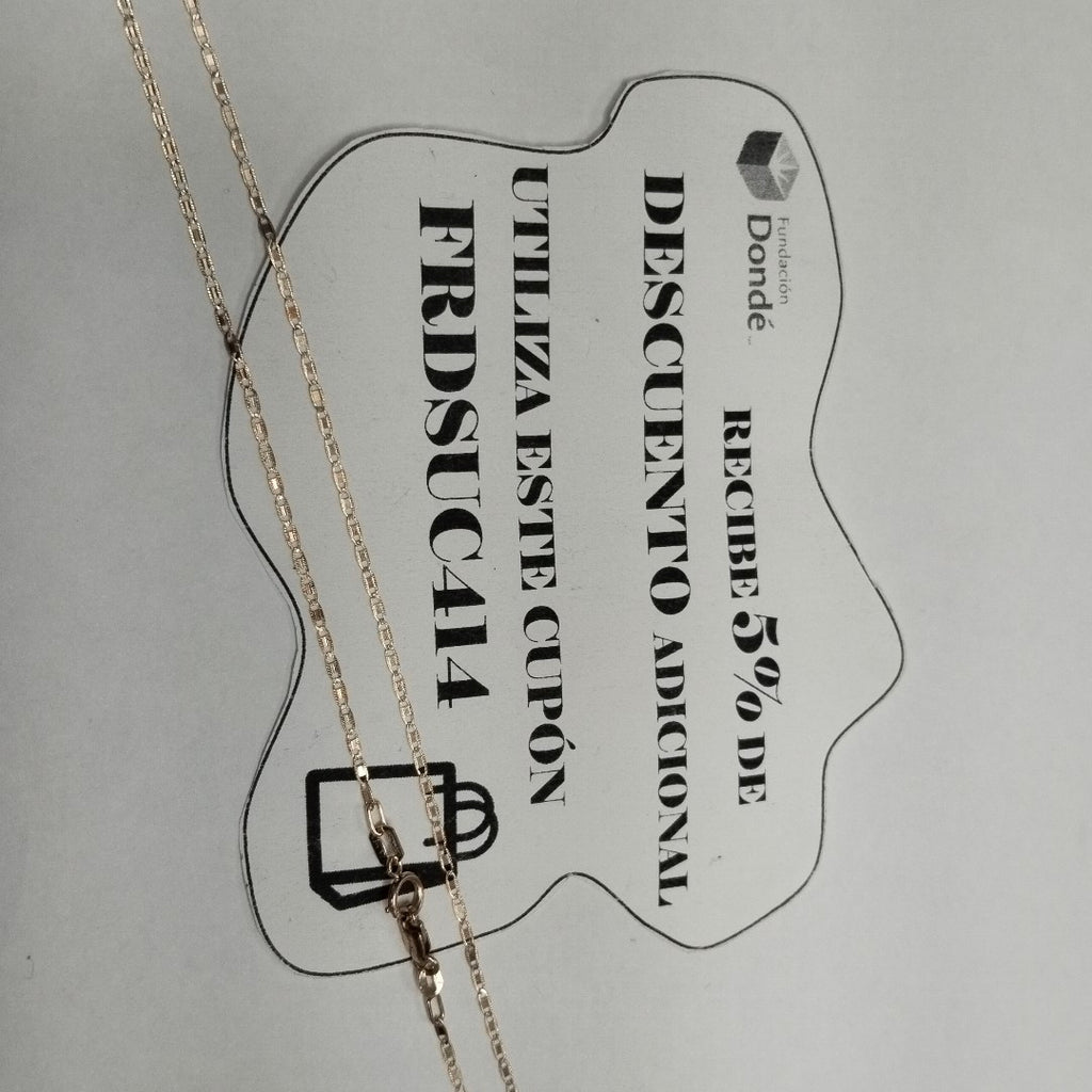 CADENA ORO 14 K 1,30 GRMS (SEMINUEVO)