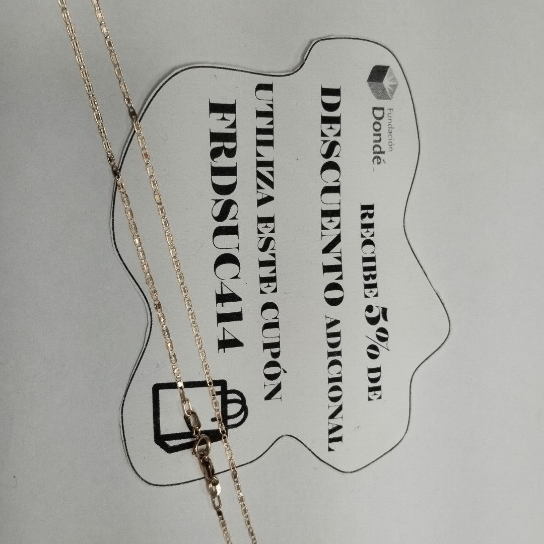 CADENA ORO 14 K 1,30 GRMS (SEMINUEVO)