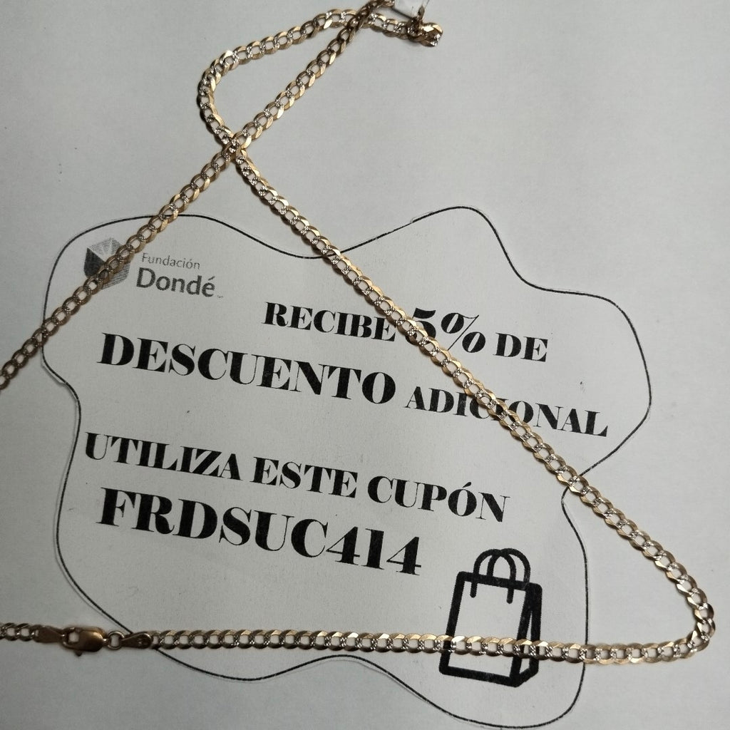 CADENA ORO 14 K 7.5 GRMS (SEMINUEVO)