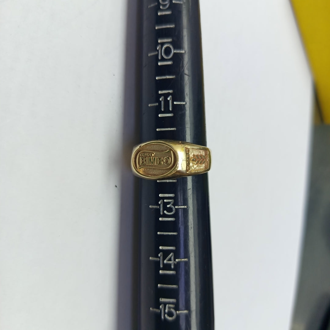 ANILLO CONMEMORATIVO ORO 14 K 12.8 GRMS (SEMINUEVO)