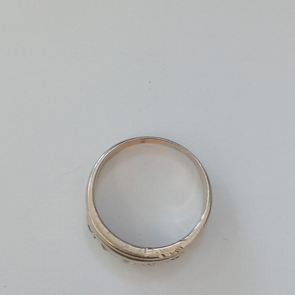 ANILLO ORO BLANCO 14 K 5,60 GRMS (SEMINUEVO)