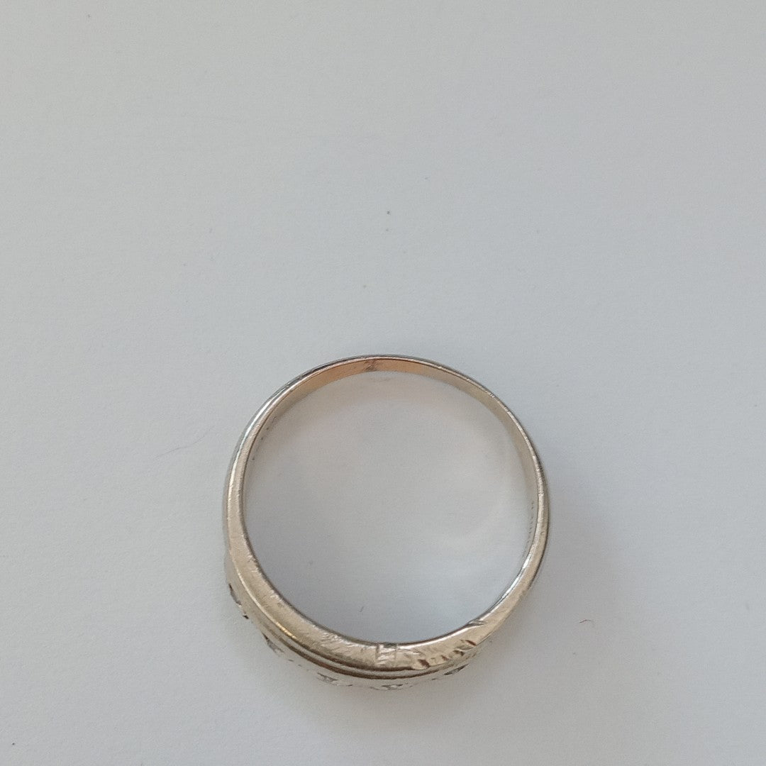 ANILLO ORO BLANCO 14 K 5,60 GRMS (SEMINUEVO)