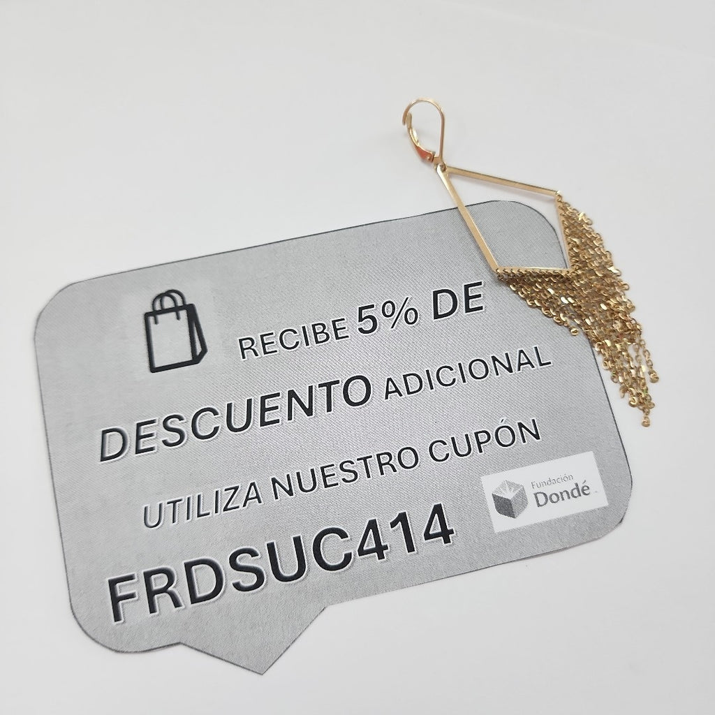 ARETES PAR ORO 14 K 4,90 GRMS (SEMINUEVO)
