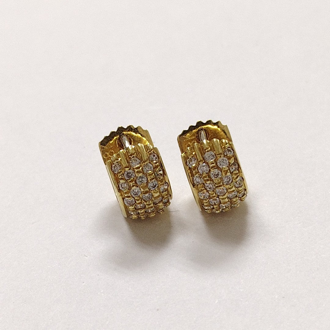 ARETES PAR ORO 18 K 9.3 GRMS (SEMINUEVO)