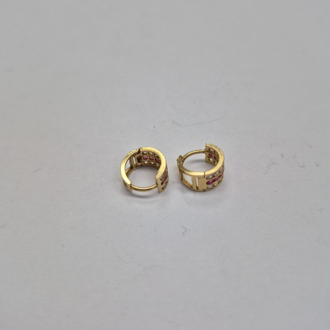 ARRACADAS PAR ORO 14 K 2,00 GRMS (SEMINUEVO)