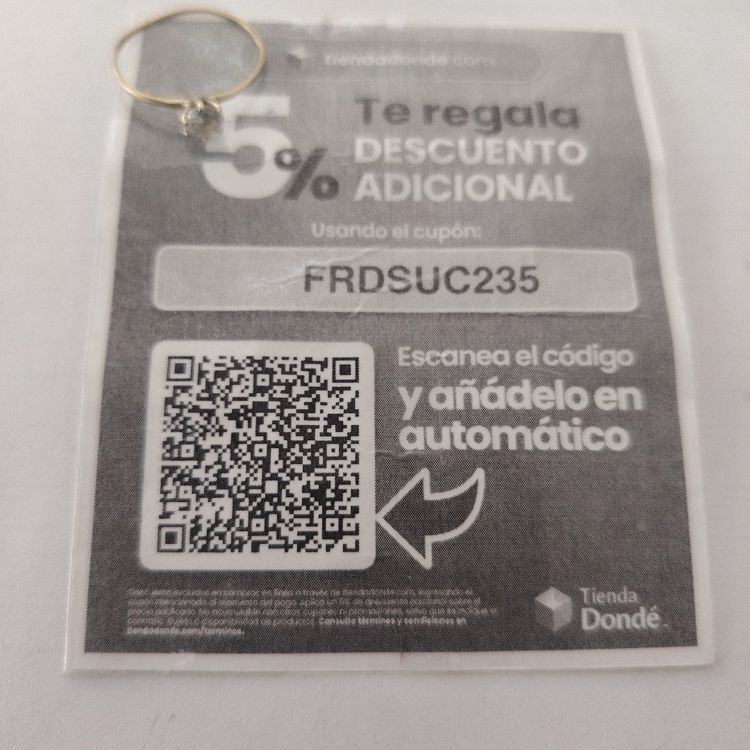 SOLITARIO ORO 10 K 0,80 GRMS (SEMINUEVO)