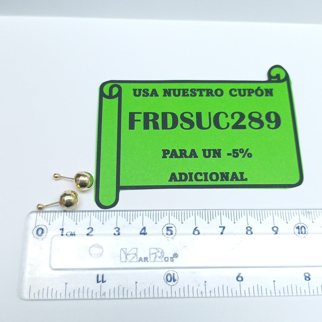 BROQUELES PAR ORO 14 K 0,50 GRMS (SEMINUEVO)