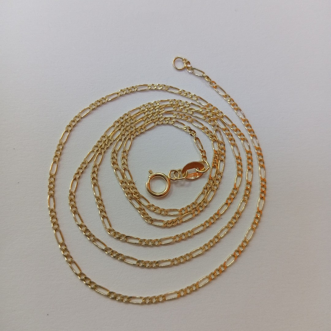 CADENAS TEJIDO 3X1 ORO 14K 55 CM 2.4 GR (NUEVO)