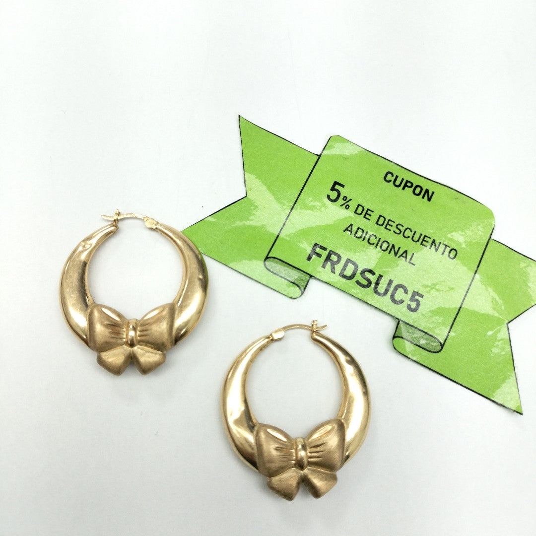 ARRACADAS PAR ORO 14 K 4.4 GRMS (SEMINUEVO)