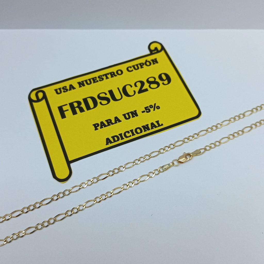 CADENAS TEJIDO 3X1 ORO 10K 55 CM 4.3 GR (NUEVO)