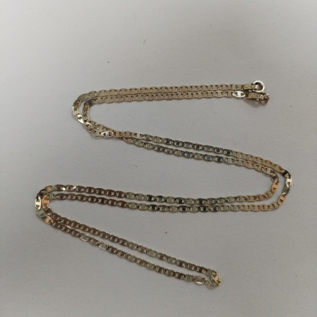 CADENA TEJIDO ESPEJO PLATA .925 60 CM 4.4 GR (NUEVO)