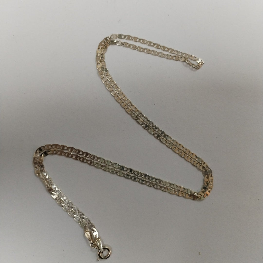 CADENA TEJIDO ESPEJO PLATA .925 55 CM 4 GR (NUEVO)