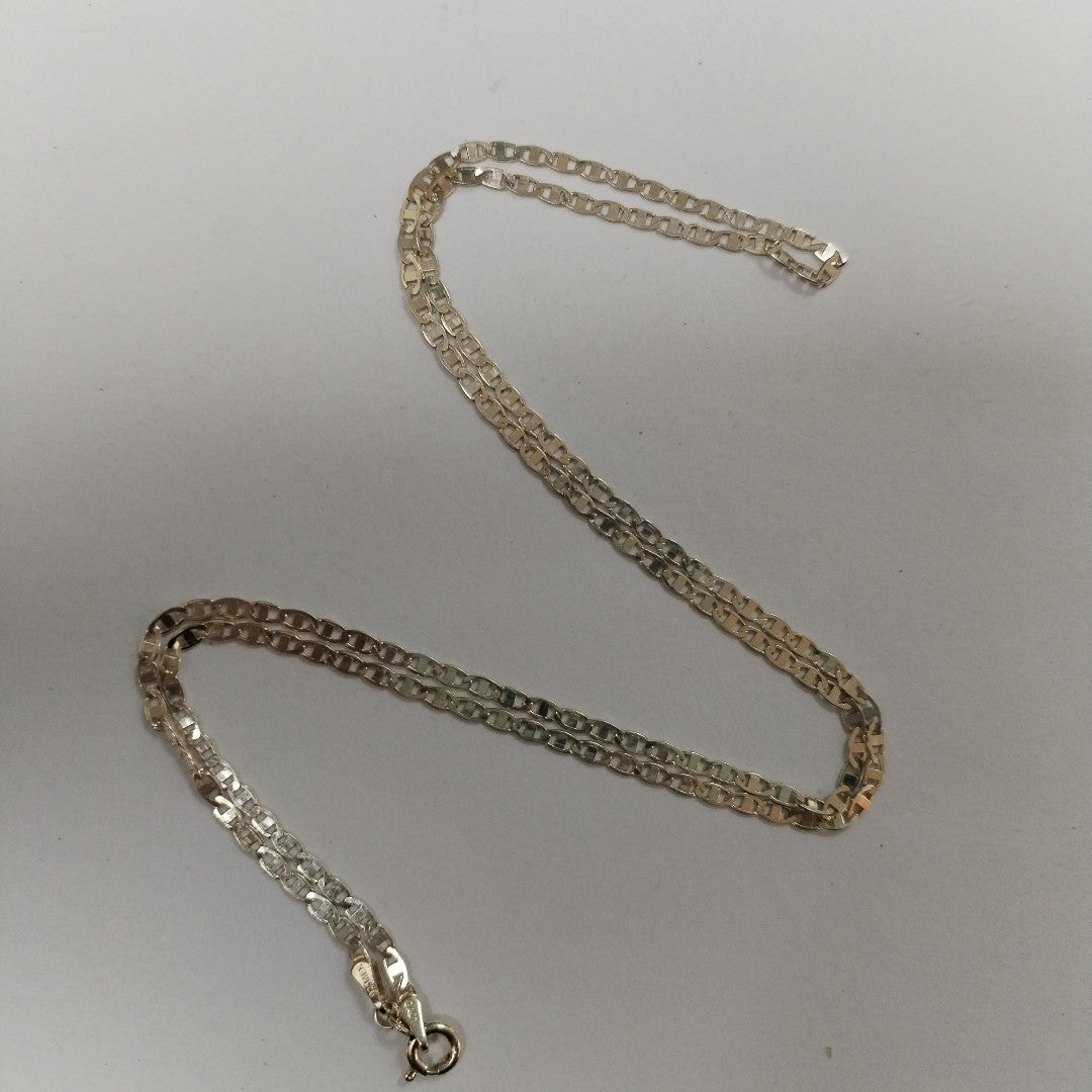 CADENA TEJIDO ESPEJO PLATA .925 55 CM 4 GR (NUEVO)