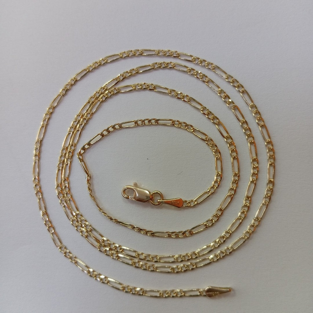 CADENAS 3X1 ORO 14K 55 CM 4 GR (NUEVO)