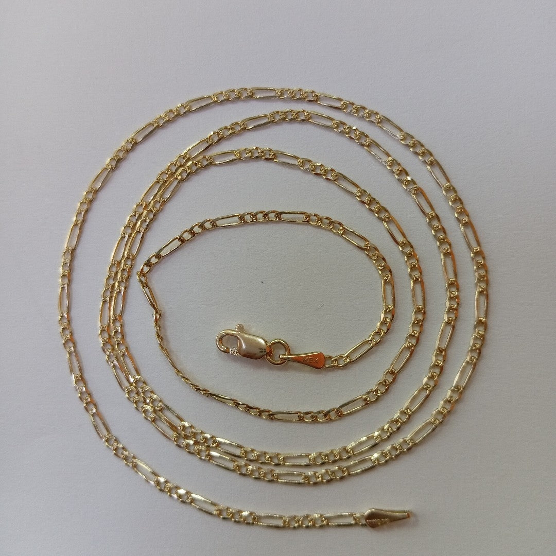 CADENAS 3X1 ORO 14K 55 CM 4 GR (NUEVO)