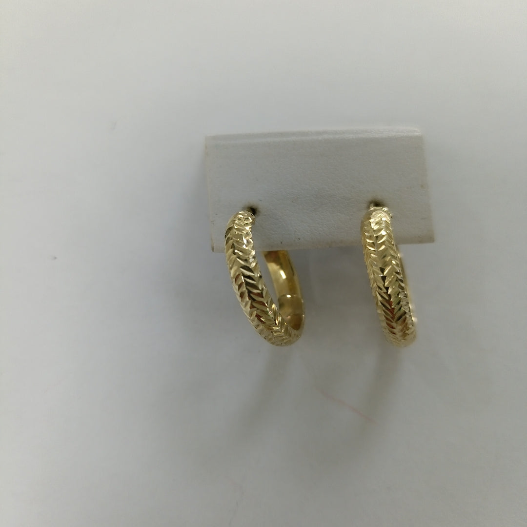 ARRACADAS PAR ORO 14 K 1.7 GRMS (SEMINUEVO)