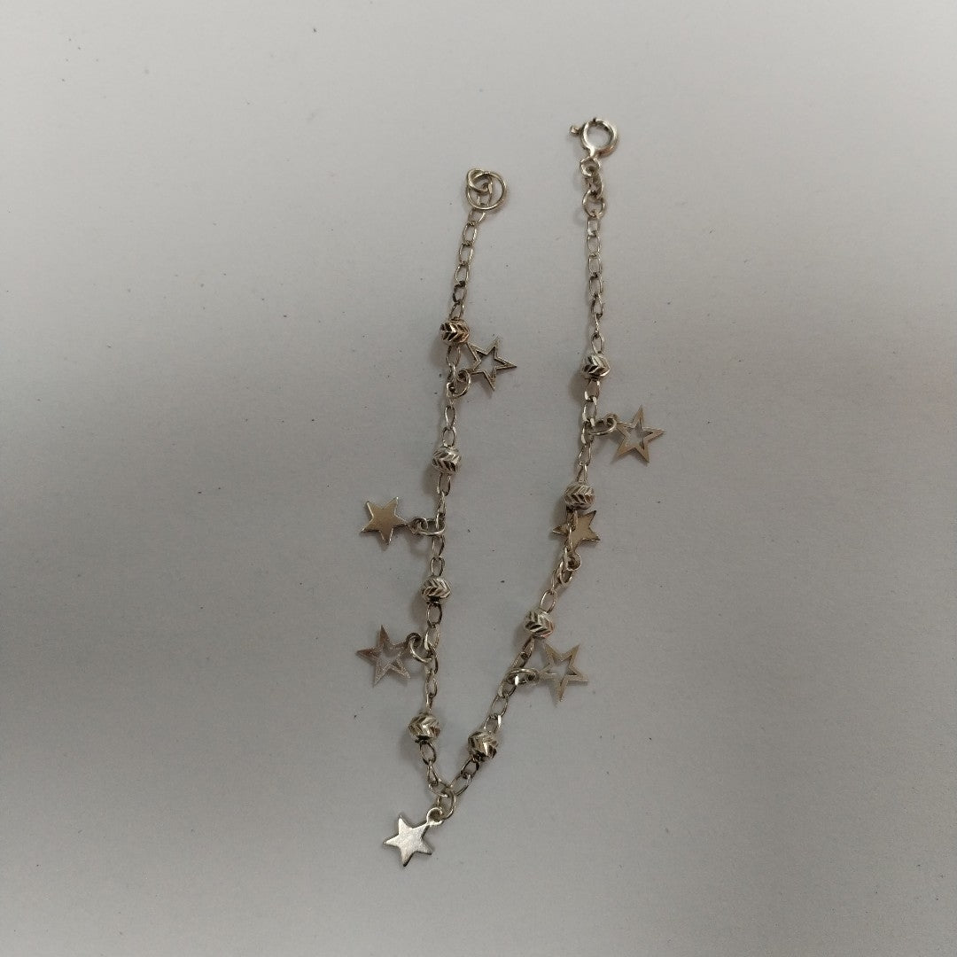 PULSERA TEJIDO ESPECIAL PLATA .925 18 CM 3 GR (NUEVO)