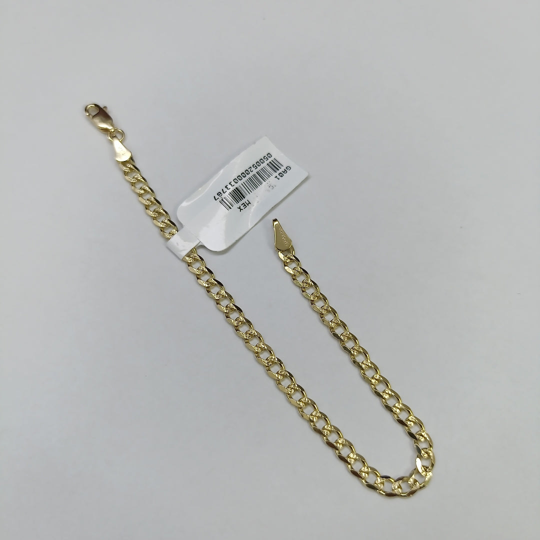 PULSERAS BARBADA ORO 14K 18 CM 4.6 GR (NUEVO)