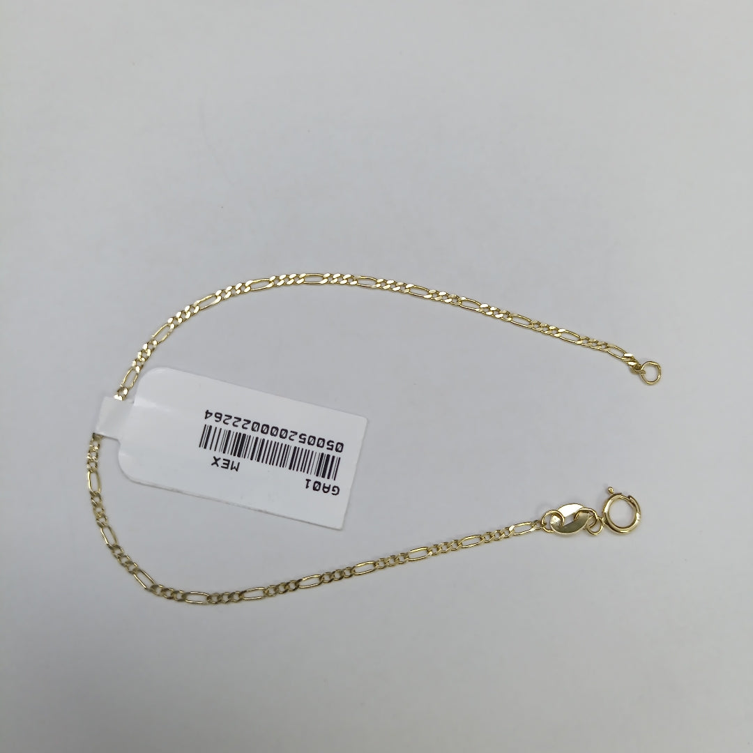 PULSERAS TEJIDO 3X1 ORO 14K 16 CM 0.9 GR (NUEVO)